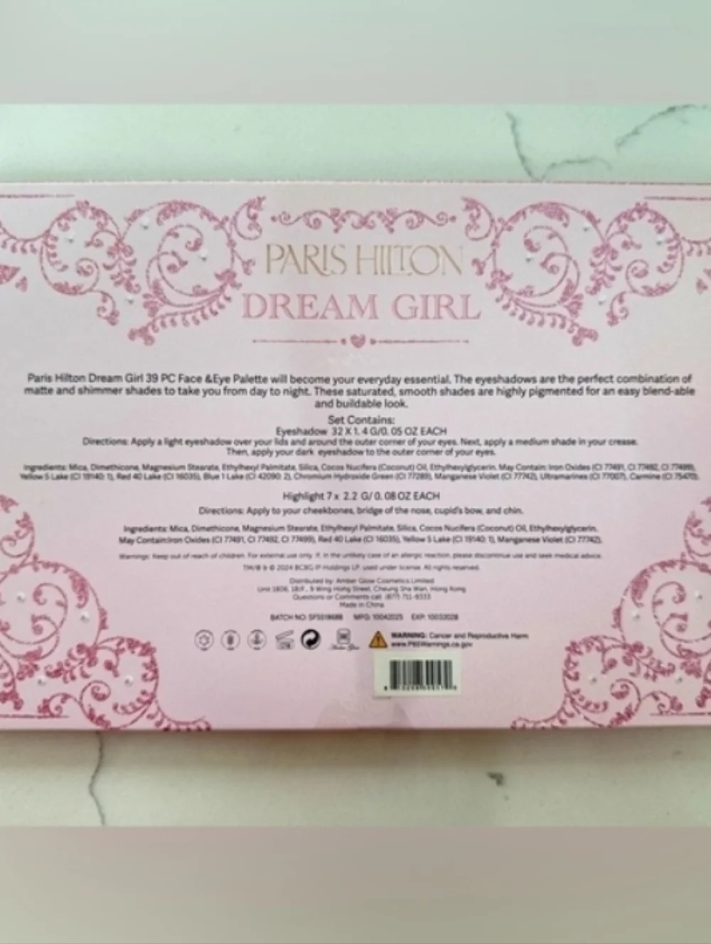 Paris Hilton Dream Girl 36-Color Eyeshadow Palette - Pink, Gold, Brown, Nude